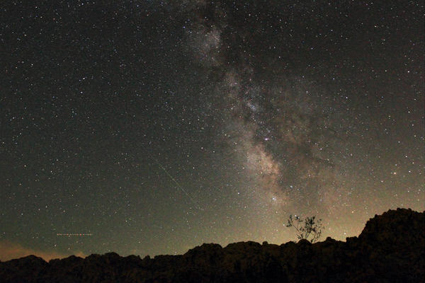 Perseid Meteor and Milky Way