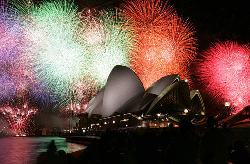 APEC Australia 2007 Sydney Opera House fireworks